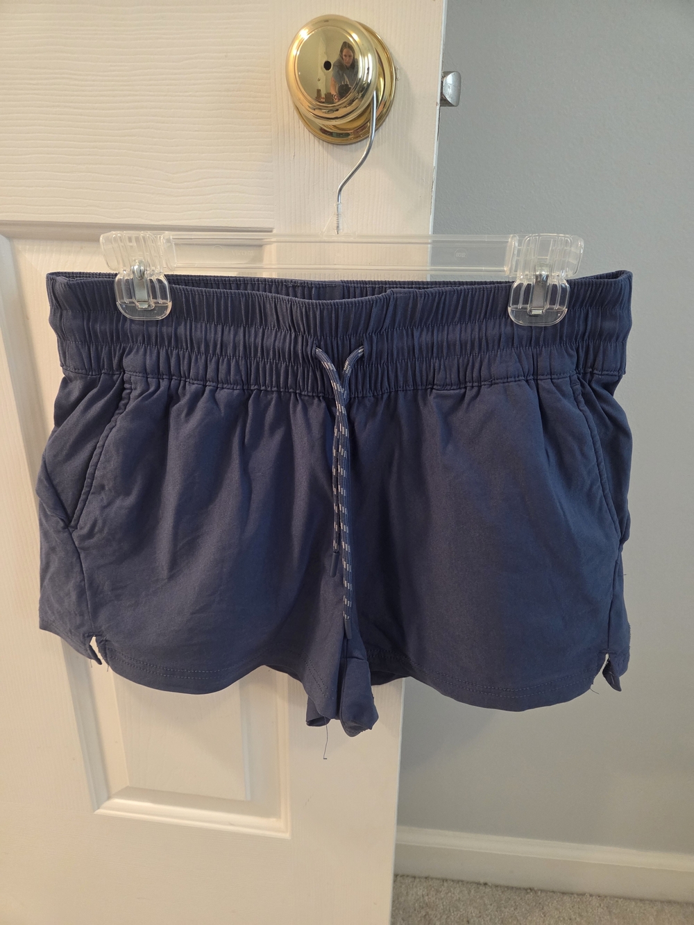 Avalanche Women's Navy Blue Athletic Drawstring Shorts